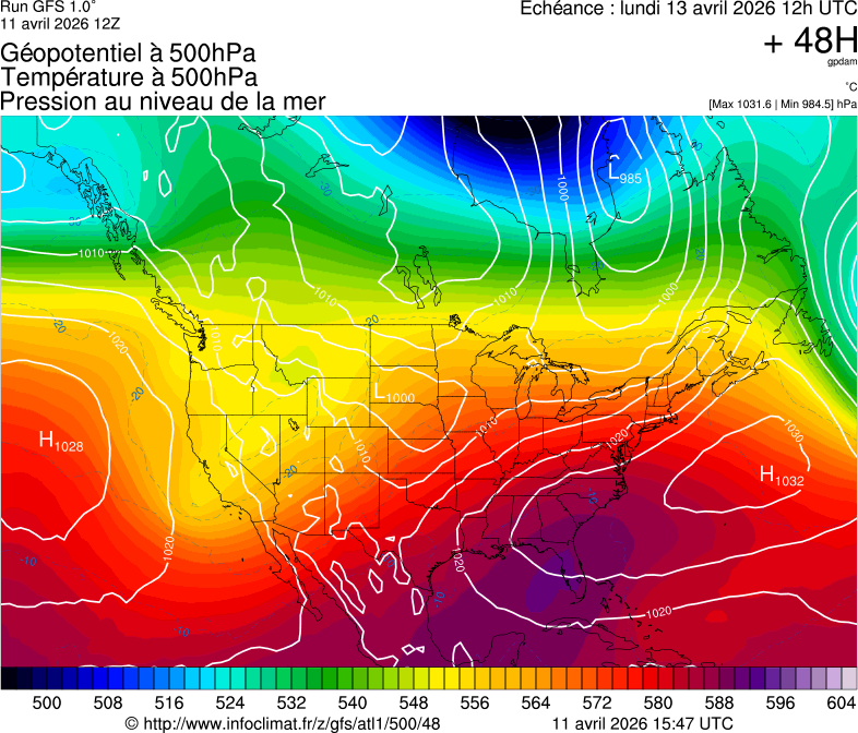 Mod&egrave;les m&eacute;t&eacute;orologiques