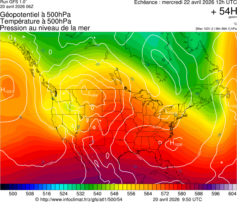 Mod&egrave;les m&eacute;t&eacute;orologiques