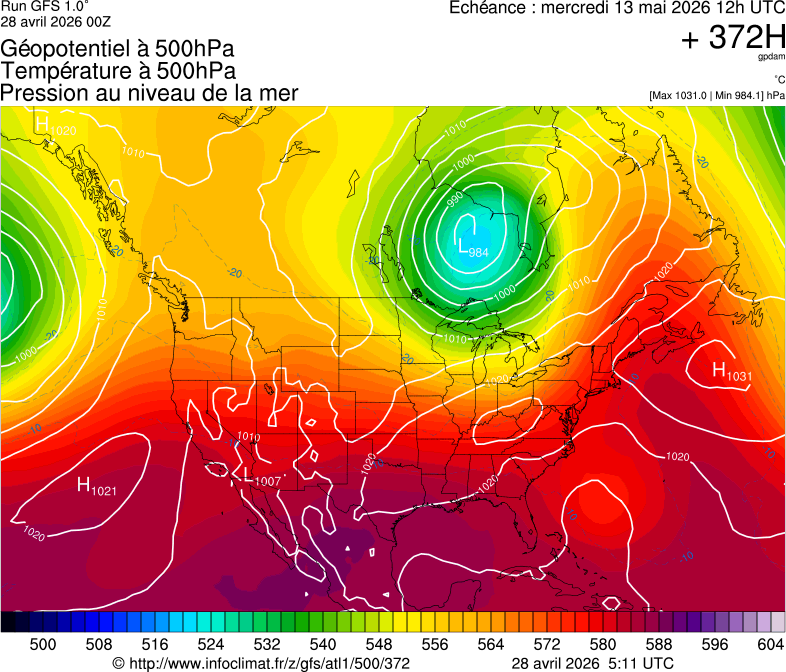 Mod&egrave;les m&eacute;t&eacute;orologiques