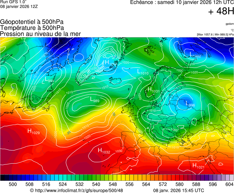 Mod&egrave;les m&eacute;t&eacute;orologiques