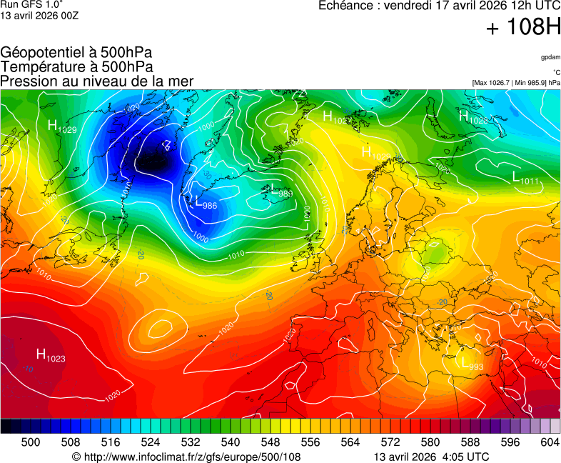 Mod&egrave;les m&eacute;t&eacute;orologiques