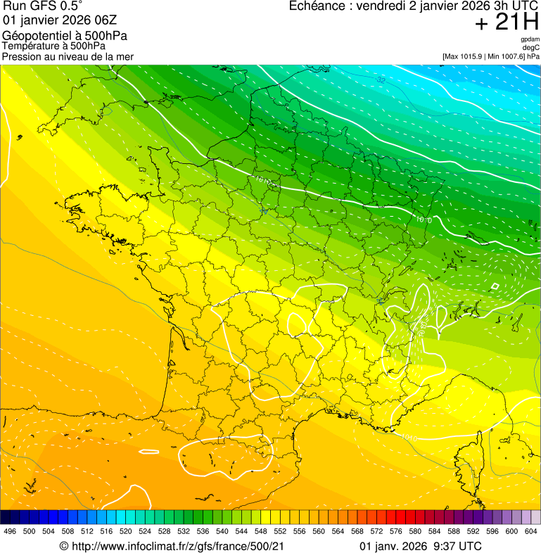 Mod&egrave;les m&eacute;t&eacute;orologiques