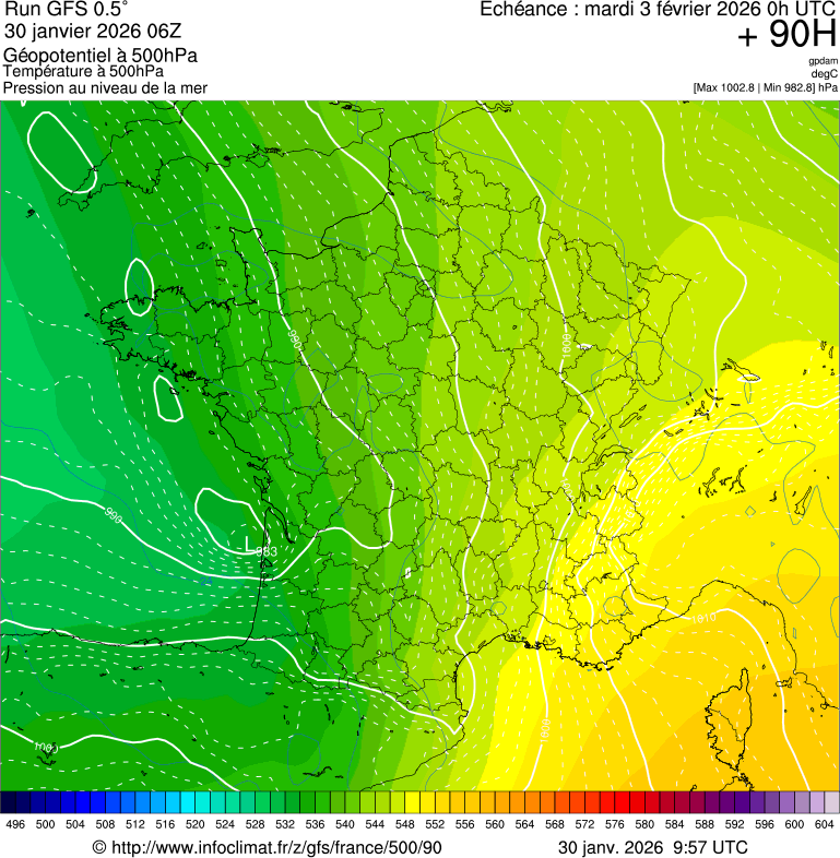 Mod&egrave;les m&eacute;t&eacute;orologiques