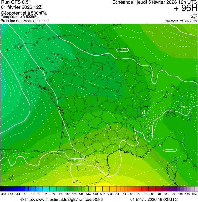 Mod&egrave;les m&eacute;t&eacute;orologiques