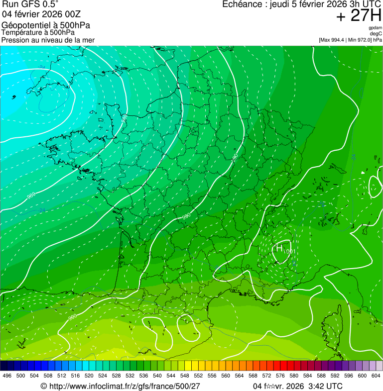 Mod&egrave;les m&eacute;t&eacute;orologiques