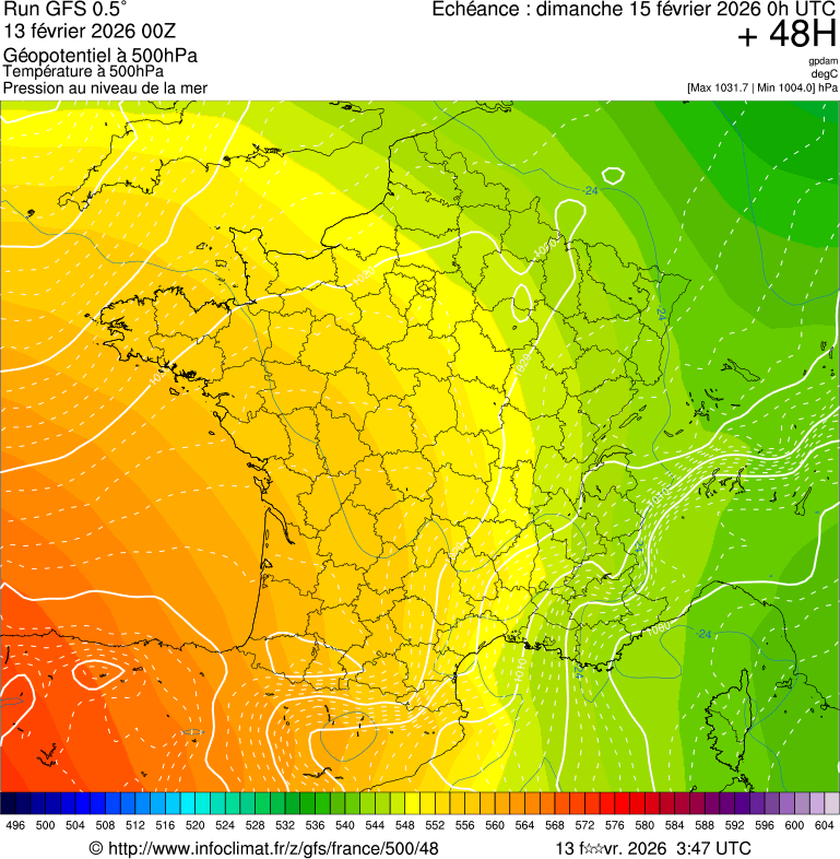 Mod&egrave;les m&eacute;t&eacute;orologiques