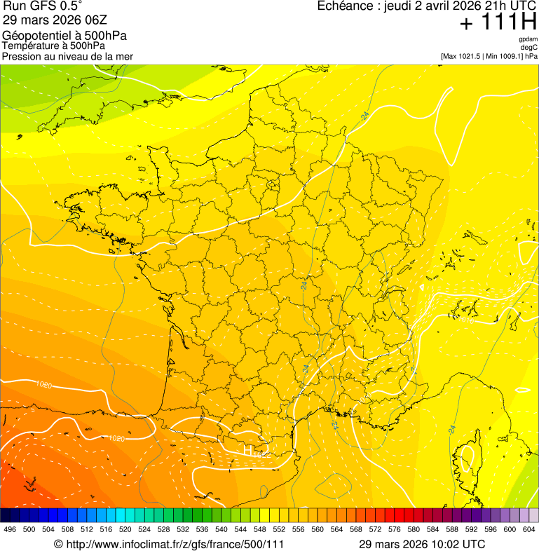 Mod&egrave;les m&eacute;t&eacute;orologiques