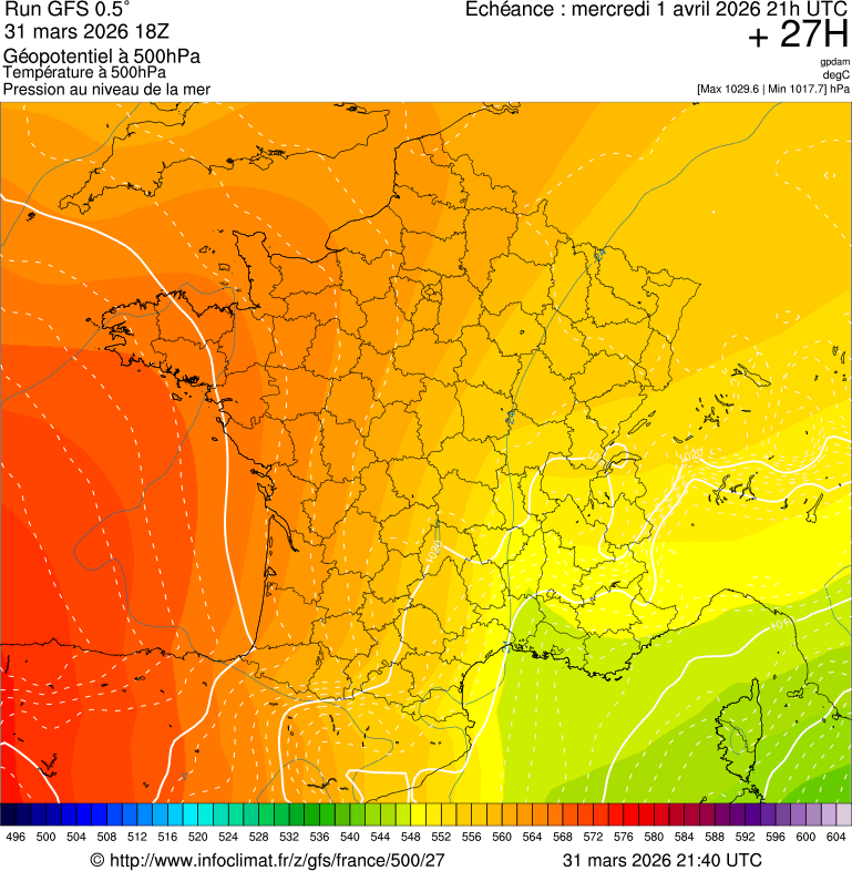 Mod&egrave;les m&eacute;t&eacute;orologiques