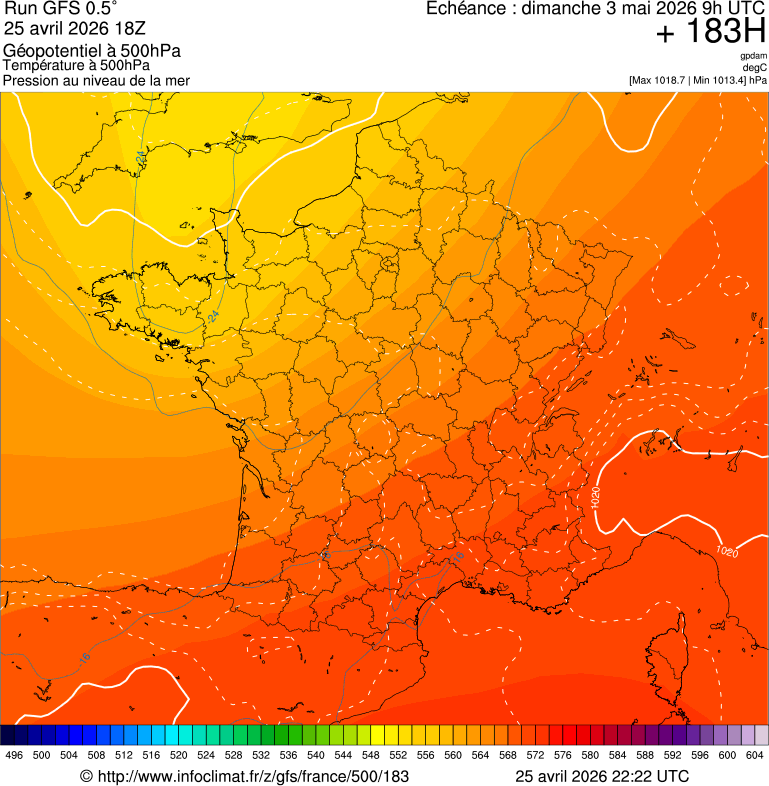 Mod&egrave;les m&eacute;t&eacute;orologiques